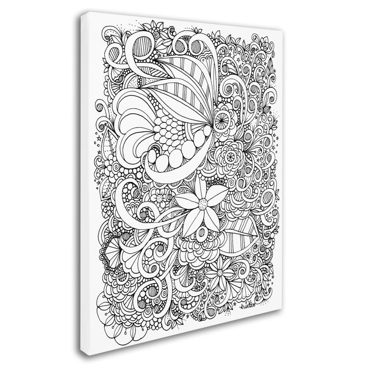 KCDoodleArt Enchanted Gardens 4 14 x 19 Canvas Art Image 3