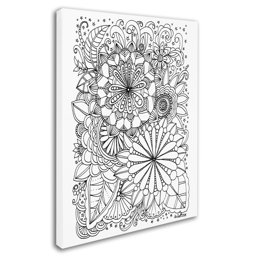 KCDoodleArt Enchanted Gardens 5 14 x 19 Canvas Art Image 3