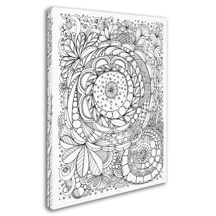 KCDoodleArt Enchanted Gardens 6 14 x 19 Canvas Art Image 3