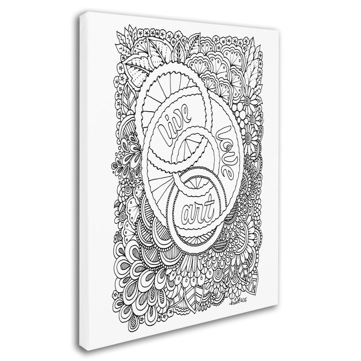 KCDoodleArt Enchanted Gardens 8 14 x 19 Canvas Art Image 3