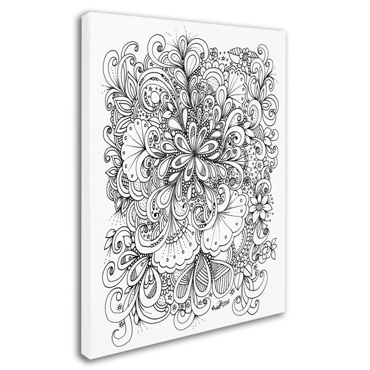 KCDoodleArt Enchanted Gardens 10 14 x 19 Canvas Art Image 3