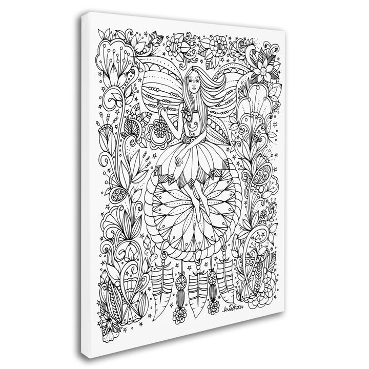 KCDoodleArt Fairy 19 14 x 19 Canvas Art Image 3