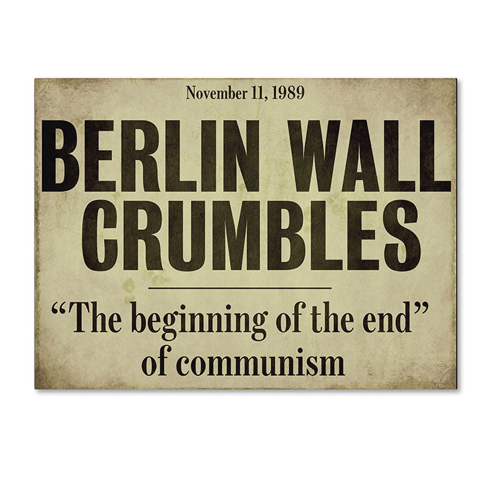 Color Bakery Berlin Wall 14 x 19 Canvas Art Image 1