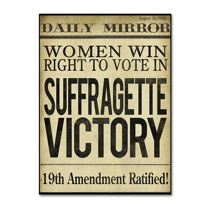 Color Bakery Women?s Right to Vote 14 x 19 Canvas Art Image 1