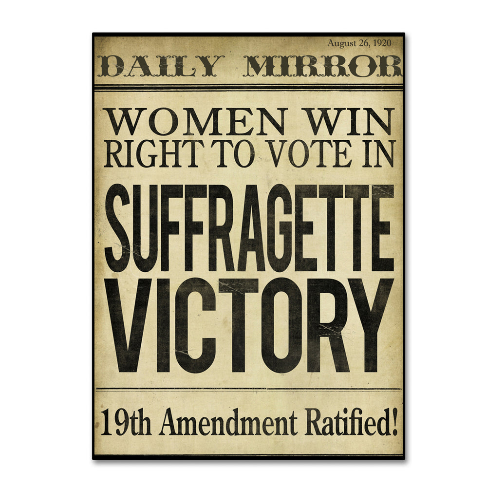 Color Bakery Women?s Right to Vote 14 x 19 Canvas Art Image 2