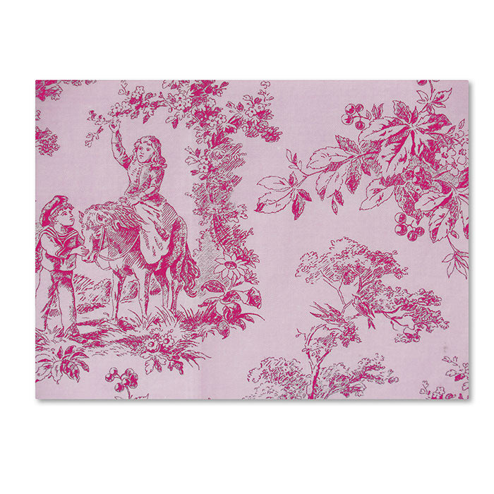 Color Bakery Toile Fabrics IV 14 x 19 Canvas Art Image 1