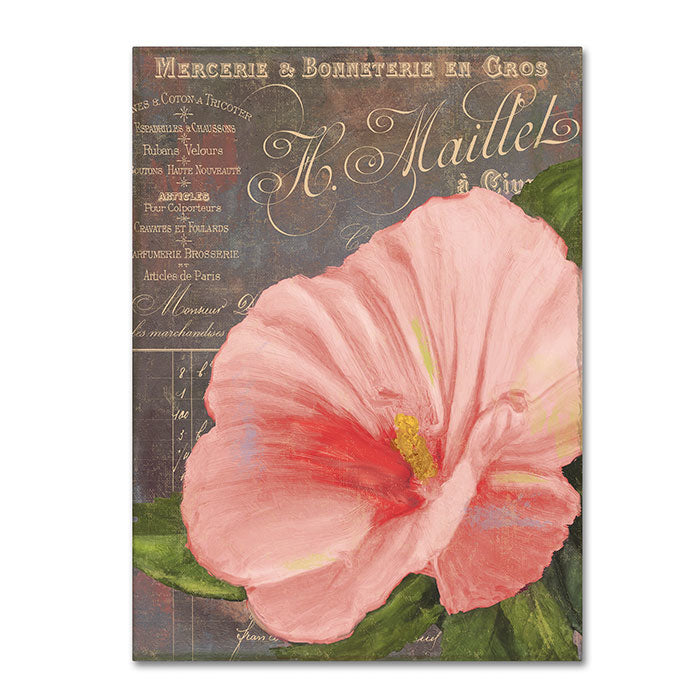 Color Bakery Peach Hibiscus 14 x 19 Canvas Art Image 1