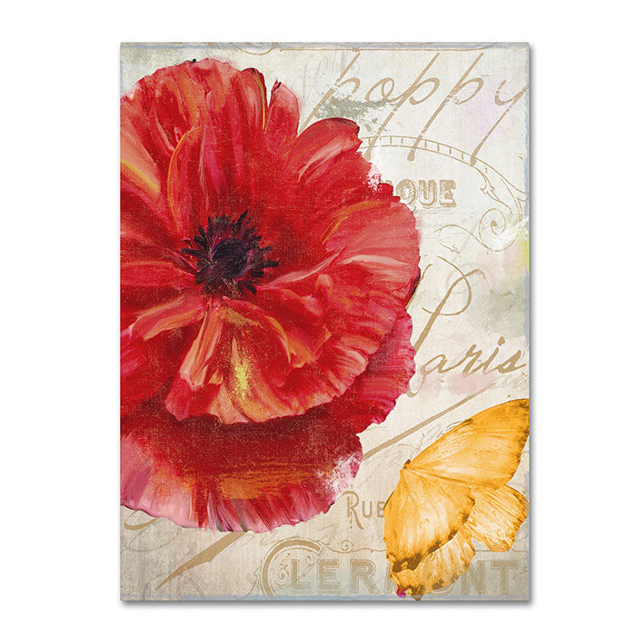 Color Bakery Red Poppy 14 x 19 Canvas Art Image 1