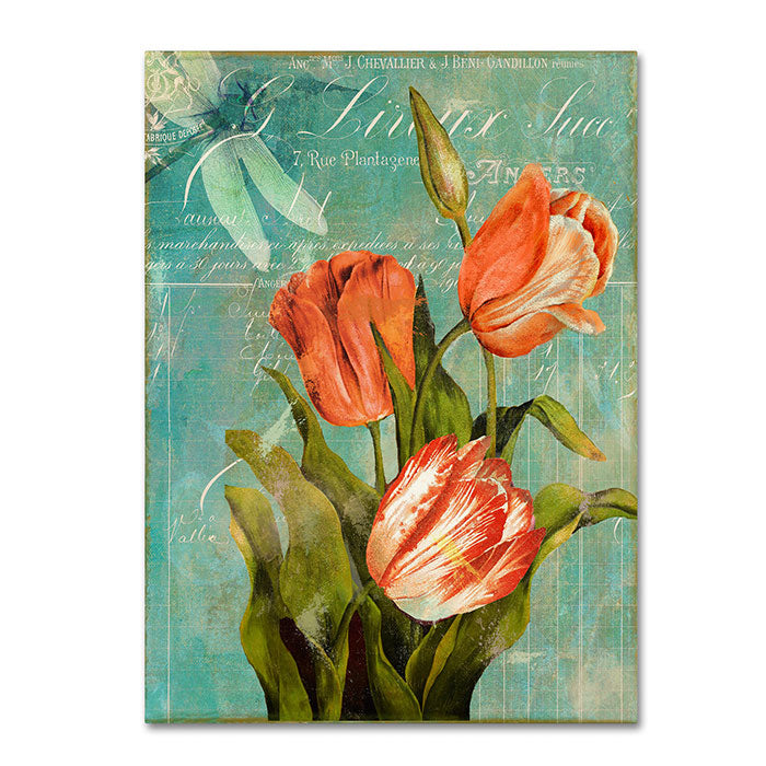 Color Bakery Tulips Ablaze III 14 x 19 Canvas Art Image 1