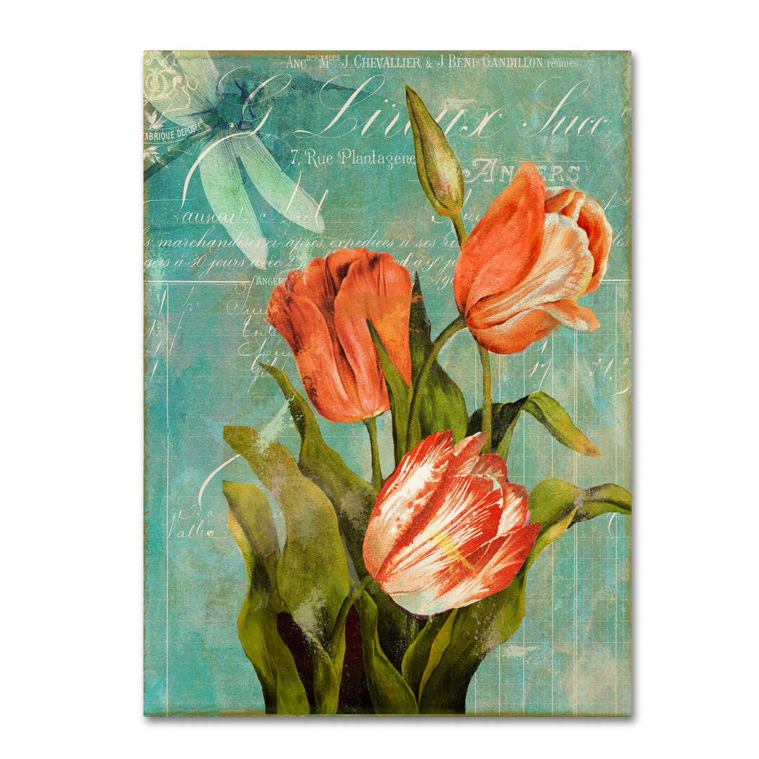 Color Bakery Tulips Ablaze III 14 x 19 Canvas Art Image 2