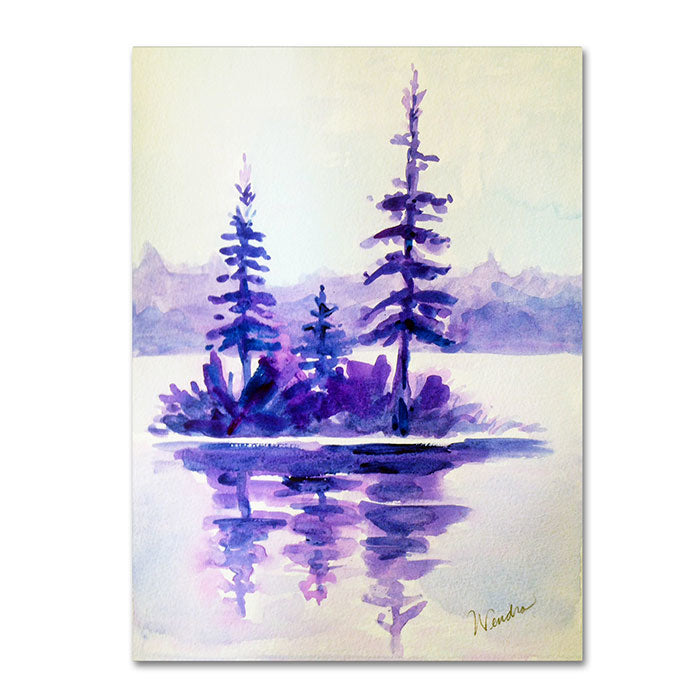 Wendra Purple Island 14 x 19 Canvas Art Image 1