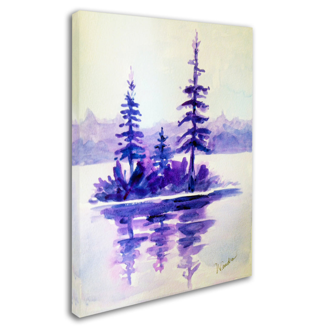 Wendra Purple Island 14 x 19 Canvas Art Image 3