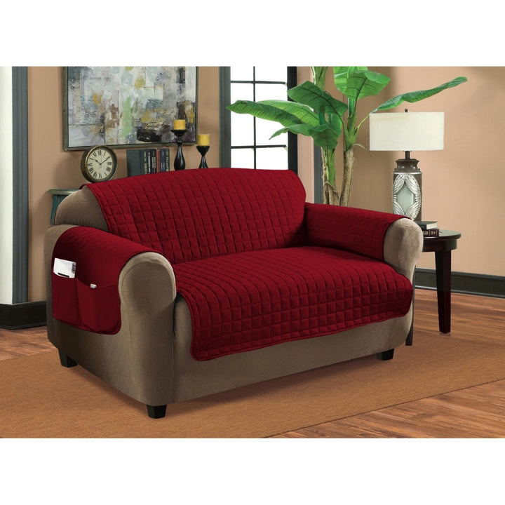 Deluxe Plush, Quilted Furniture Protectors Image 1