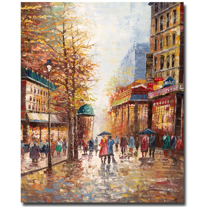 Joval French Street Scene 14 x 19 Canvas Art Image 1