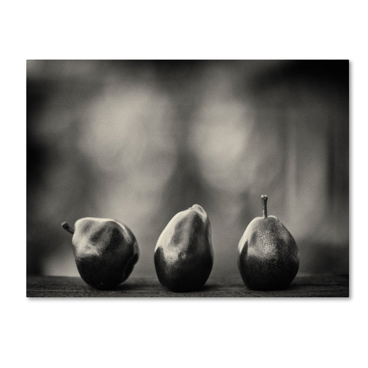 Geoffrey Ansel Agrons Three Red Pears 14 x 19 Canvas Art Image 1