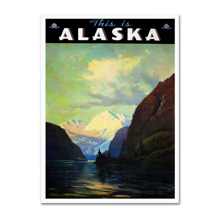 Vintage Apple Collection Trav Alaska 14 x 19 Canvas Art Image 1