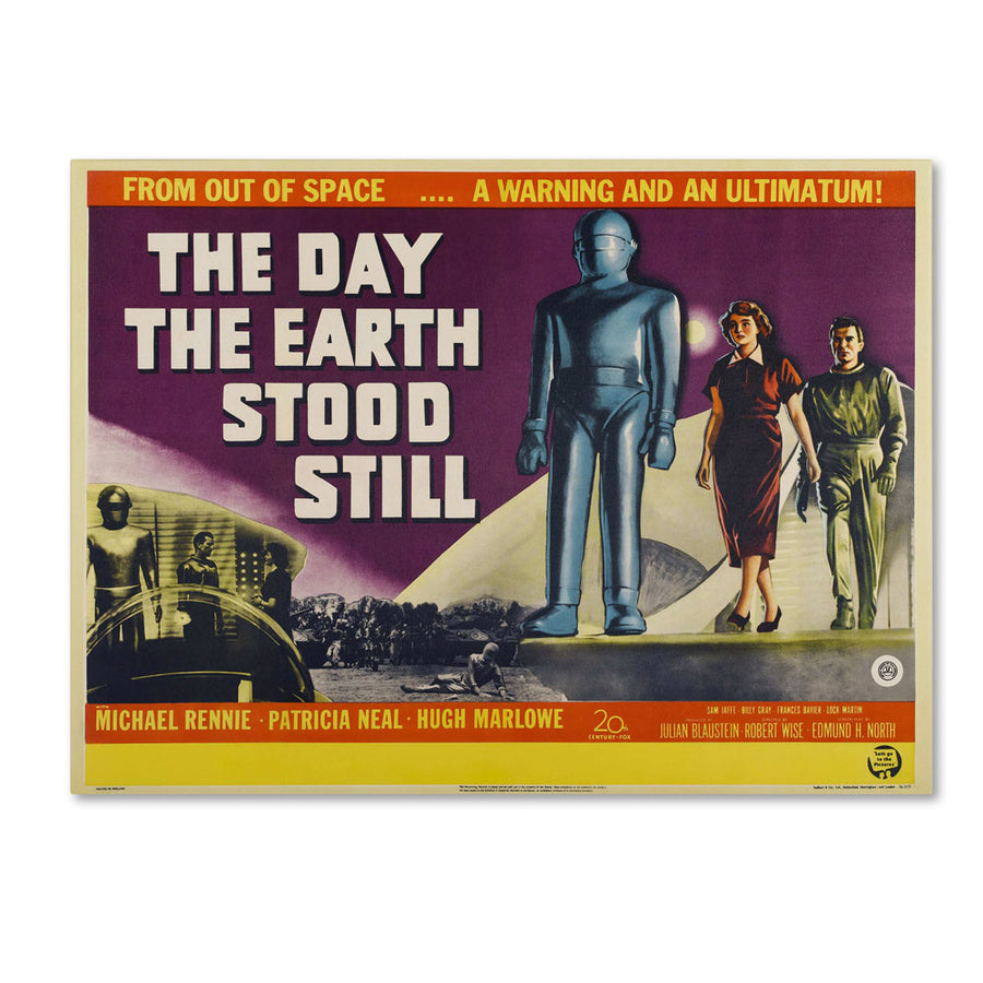 Vintage Apple Collection Day Earth Stood Still 14 x 19 Canvas Art Image 1