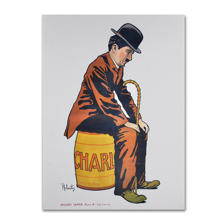 Vintage Apple Collection Chaplin 14 x 19 Canvas Art Image 1