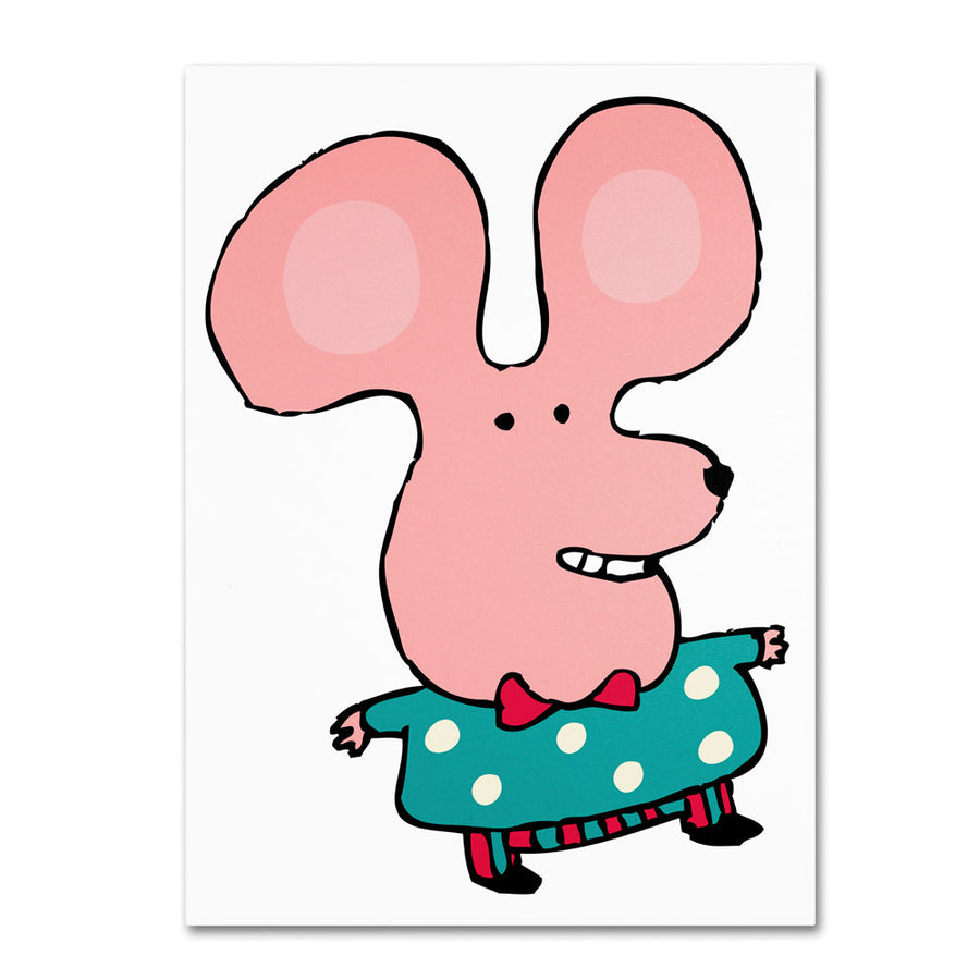 Carla Martell Happy Mr.Mouse 14 x 19 Canvas Art Image 1