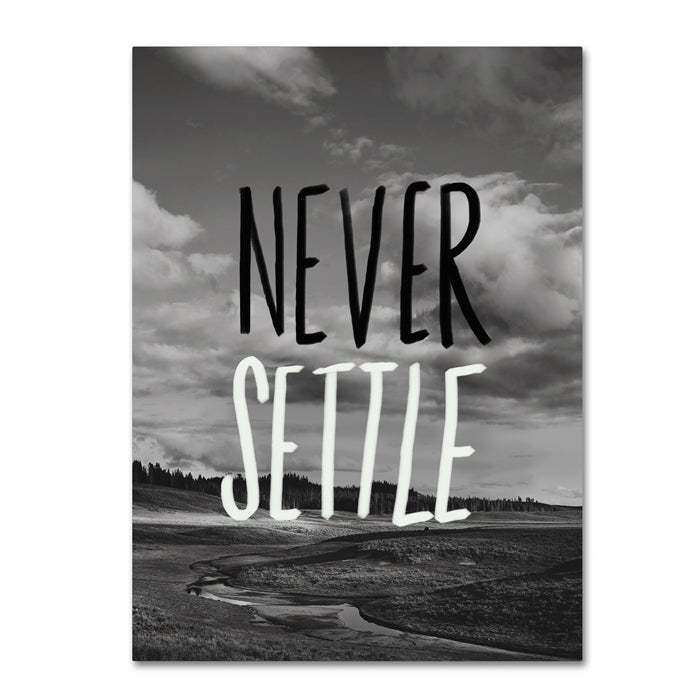 Leah Flores Never Settle 14 x 19 Canvas Art Image 1