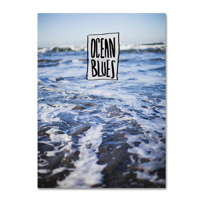 Leah Flores Ocean Blues 14 x 19 Canvas Art Image 1