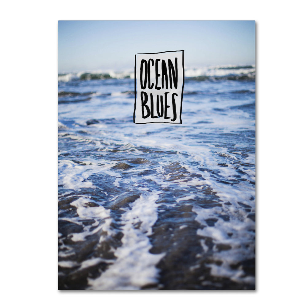 Leah Flores Ocean Blues 14 x 19 Canvas Art Image 2