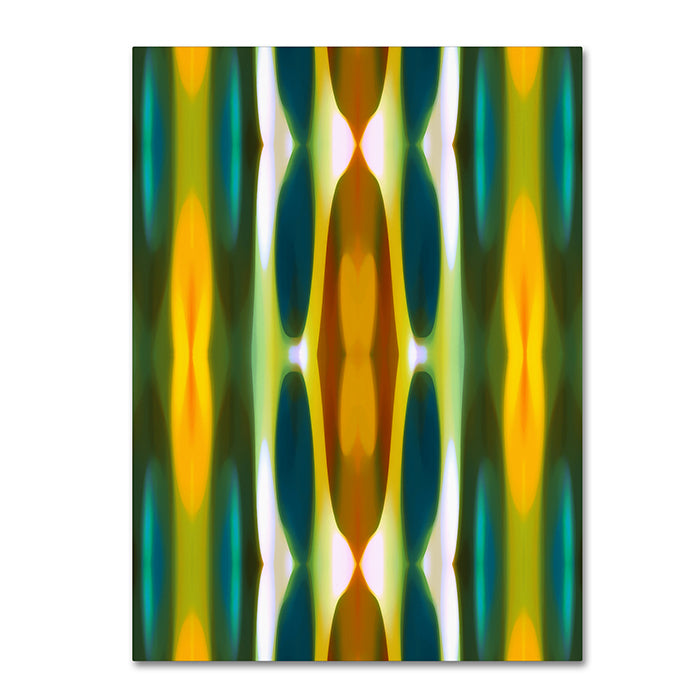 Amy Vangsgard Blue Green Yellow Pattern 14 14 x 19 Canvas Art Image 1