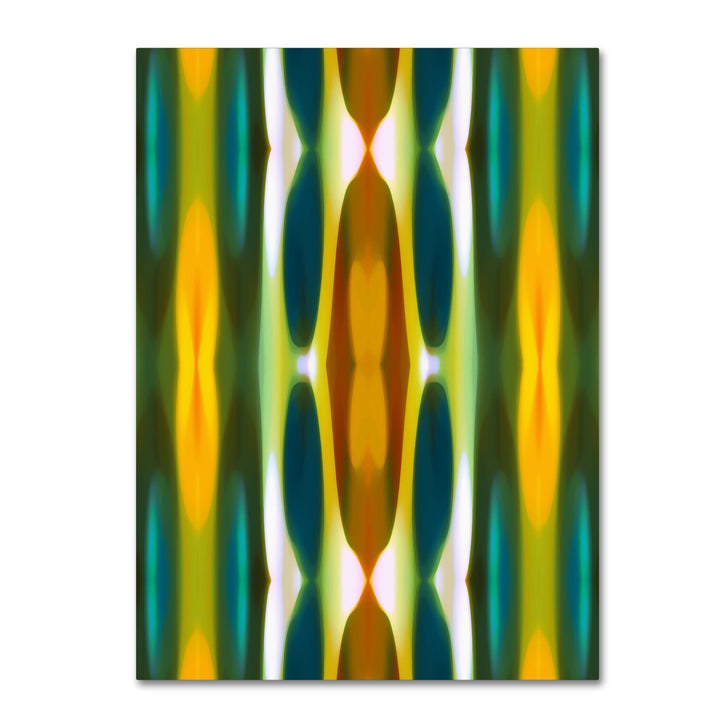 Amy Vangsgard Blue Green Yellow Pattern 14 14 x 19 Canvas Art Image 2