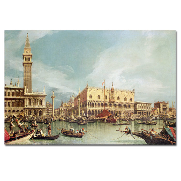 Canaletto The Molo Venice 14 x 19 Canvas Art Image 1