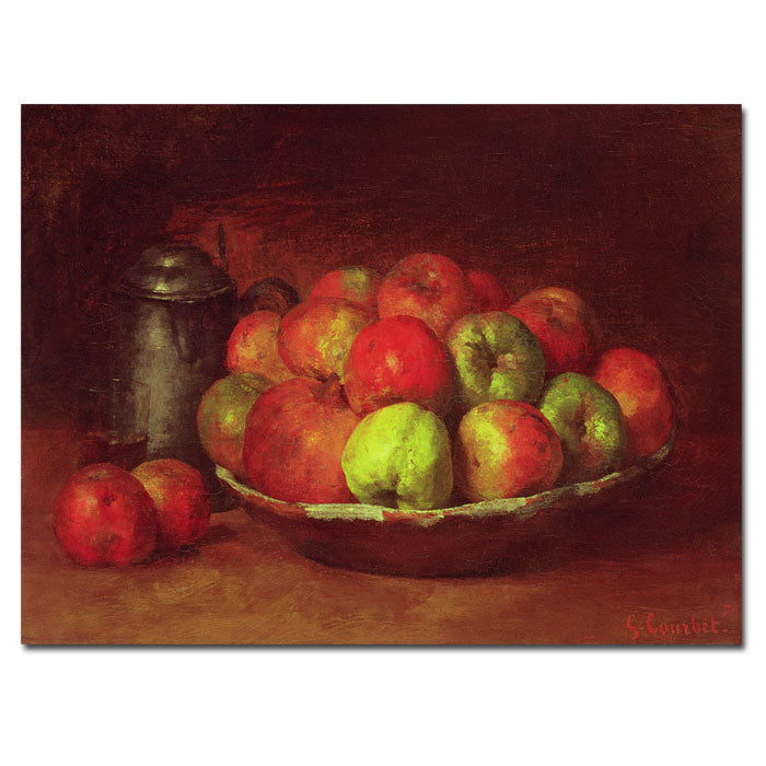 Gustave Courbet Still Life with Fruit 1871-72 14 x 19 Canvas Art Image 1