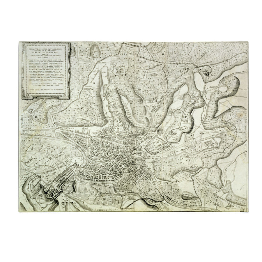 Antonio Lafreri Map of the City of Rome 1557 14 x 19 Canvas Art Image 1