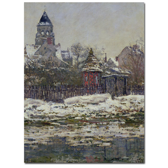 Claude Monet The Church at Vetheuil 1879 14 x 19 Canvas Art Image 1