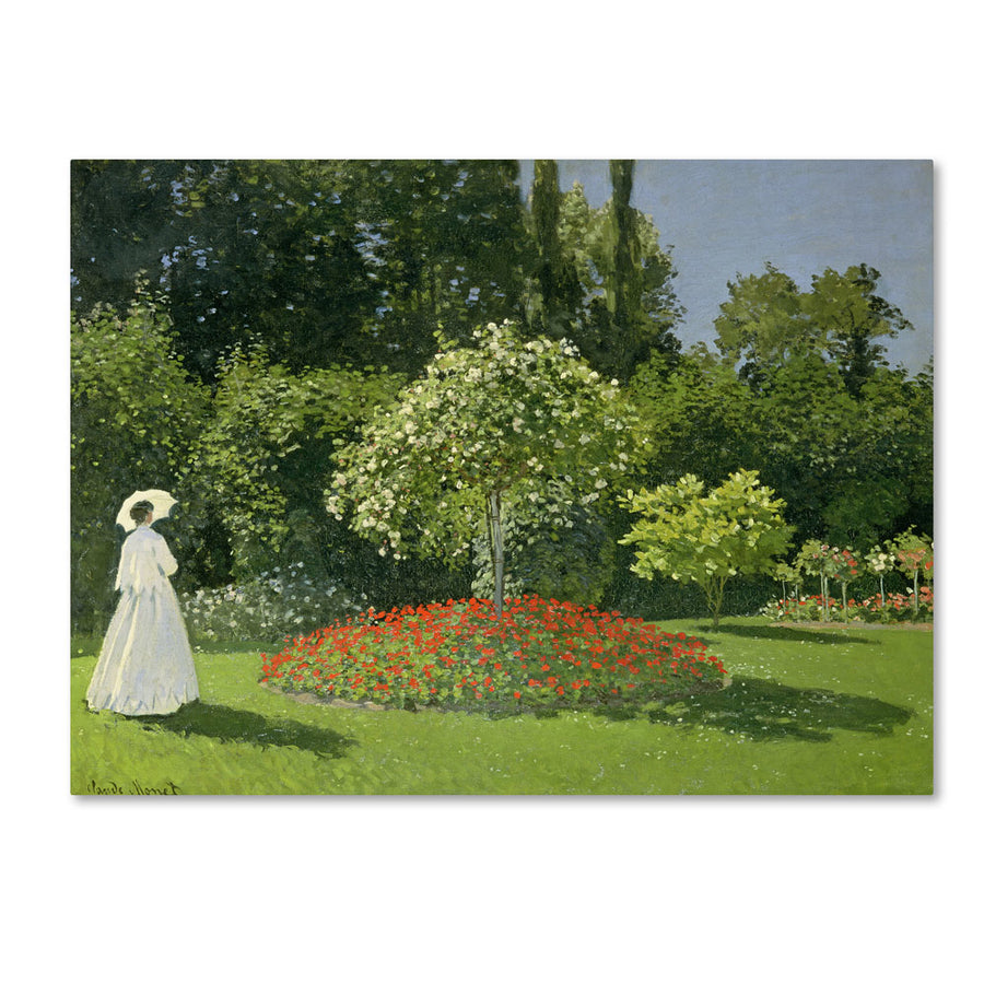 Claude Monet Jeanne Marie Lecadre in the Garden 14 x 19 Canvas Art Image 1