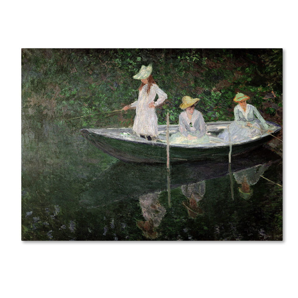 Claude Monet The Boat at Giverny 14 x 19 Canvas Art Image 1