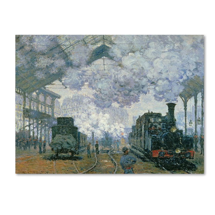 Claude Monet Gare Saint-Lazare Arrival of a Train 14 x 19 Canvas Art Image 1