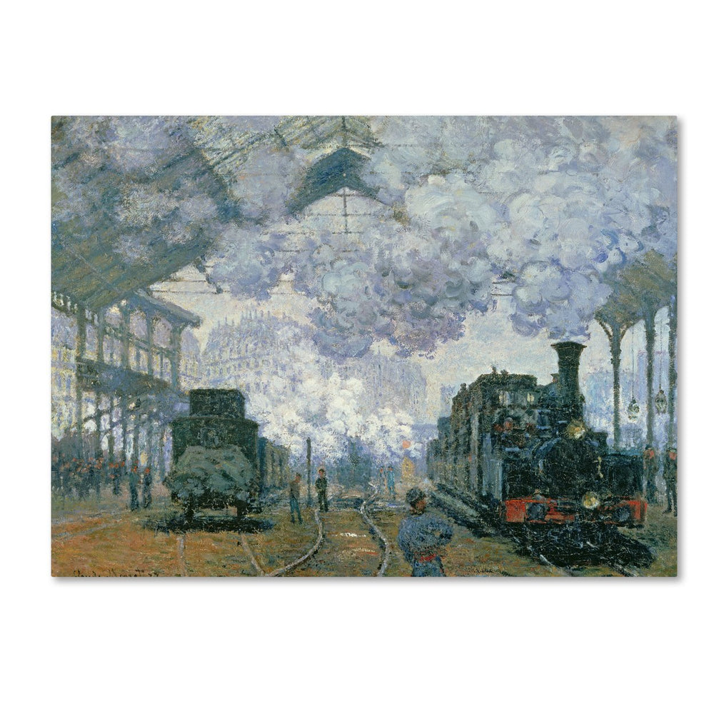 Claude Monet Gare Saint-Lazare Arrival of a Train 14 x 19 Canvas Art Image 2