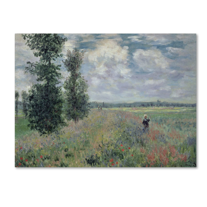 Claude Monet The Poppy Field 14 x 19 Canvas Art Image 1