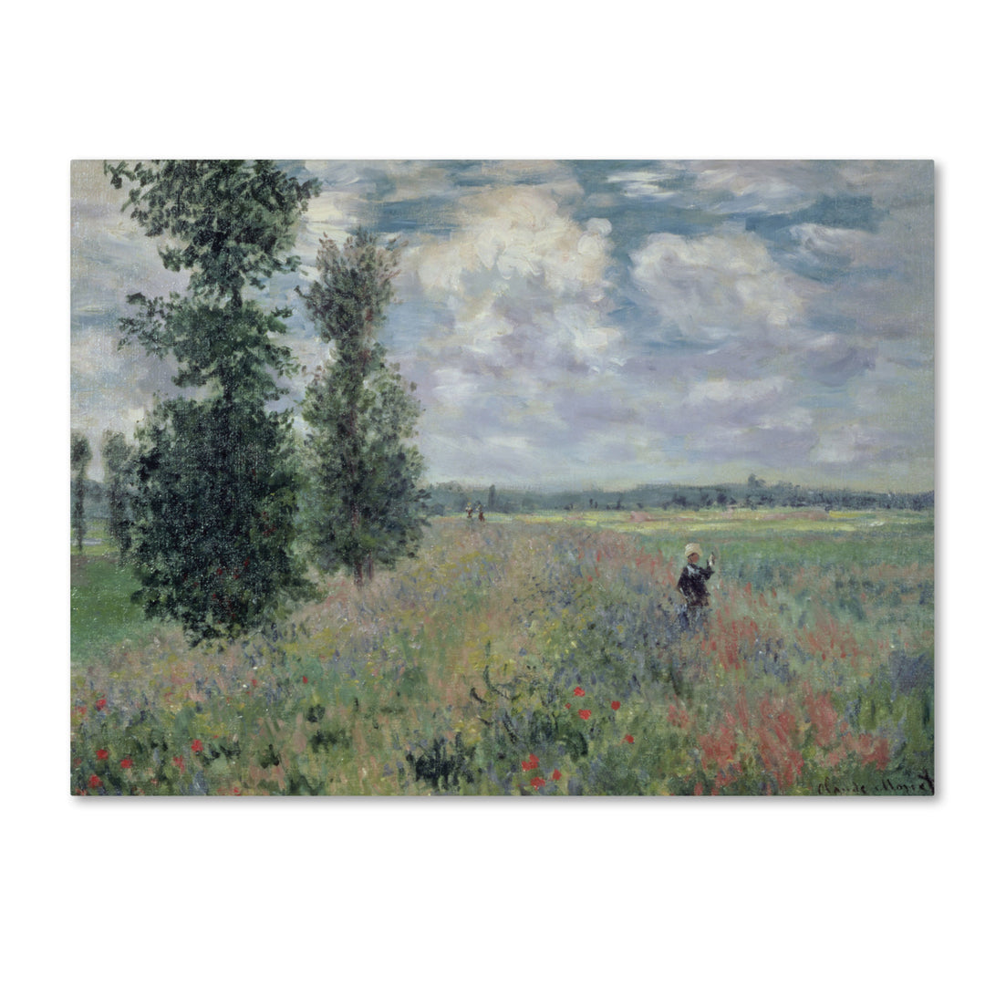 Claude Monet The Poppy Field 14 x 19 Canvas Art Image 2