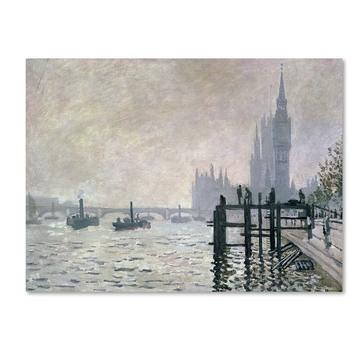 Claude Monet The Thames Below Westminster 14 x 19 Canvas Art Image 1