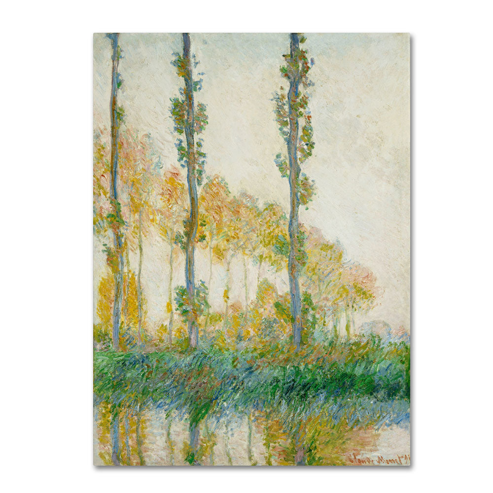 Claude Monet The Three Trees Autumn 14 x 19 Canvas Art Image 1