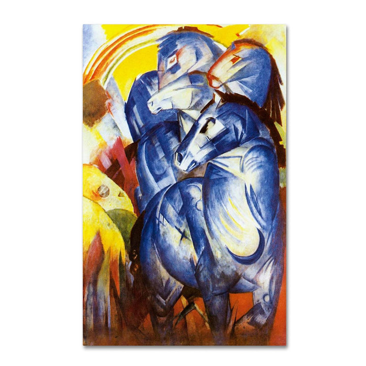 Franz Marc A Tower of Blue Horses 1913 14 x 19 Canvas Art Image 1