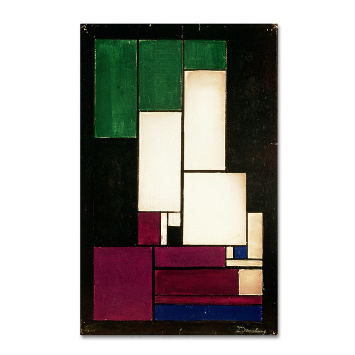 Theo van Doesburg Composition 1922 14 x 19 Canvas Art Image 1