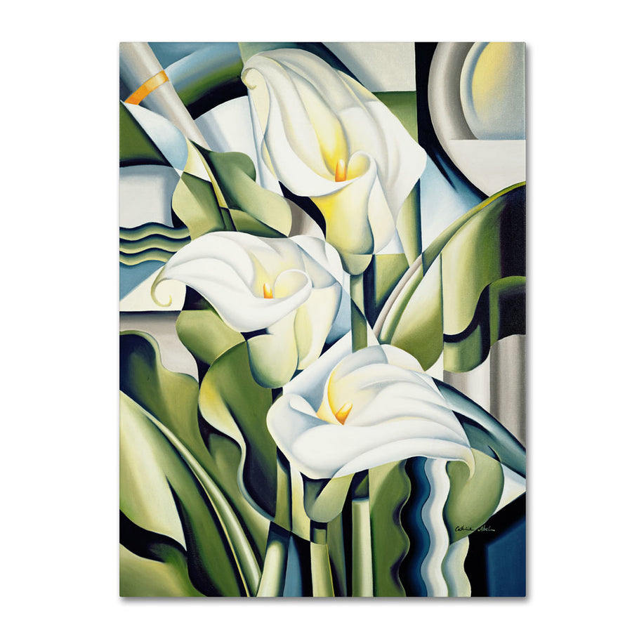 Catherine Abel Cubist Lilies 2002 14 x 19 Canvas Art Image 1