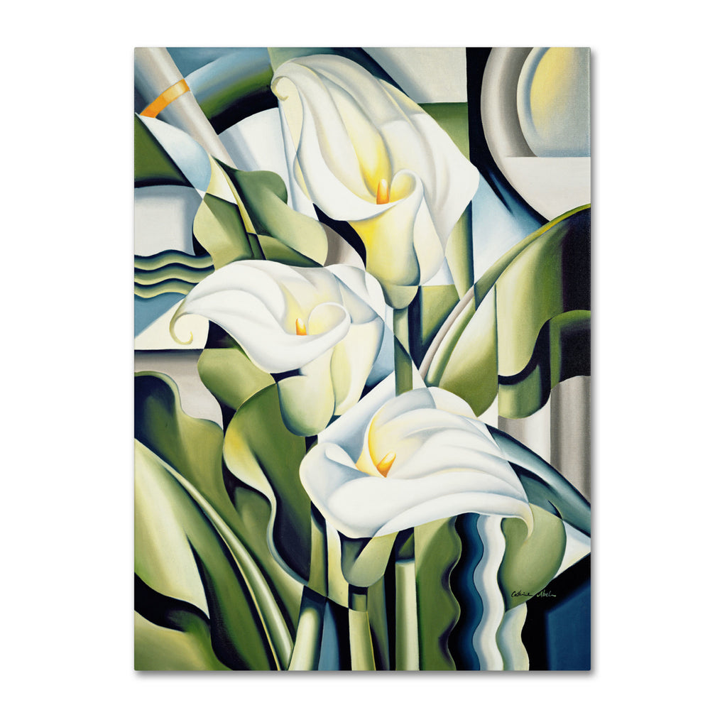 Catherine Abel Cubist Lilies 2002 14 x 19 Canvas Art Image 2