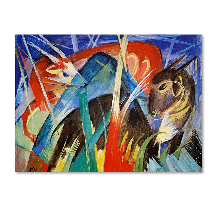 Franz Marc Fairy Animals 1913 14 x 19 Canvas Art Image 1