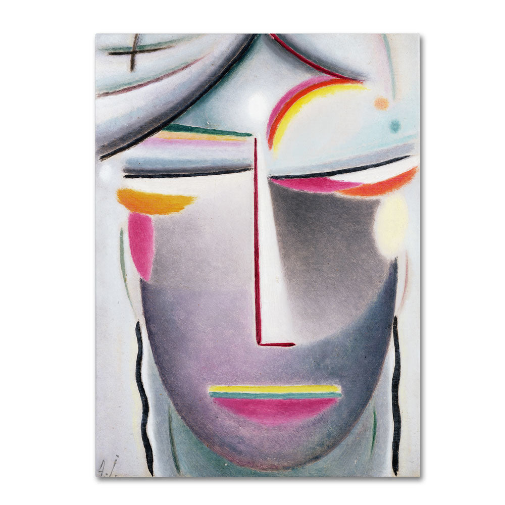 Alexej von Jawlensky Head (Dark Buddha) 1927 14 x 19 Canvas Art Image 1