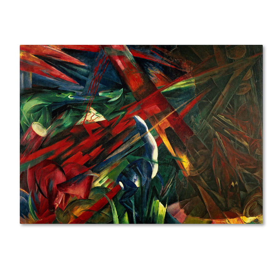 Franz Marc Fate of the Animals 1913 14 x 19 Canvas Art Image 1