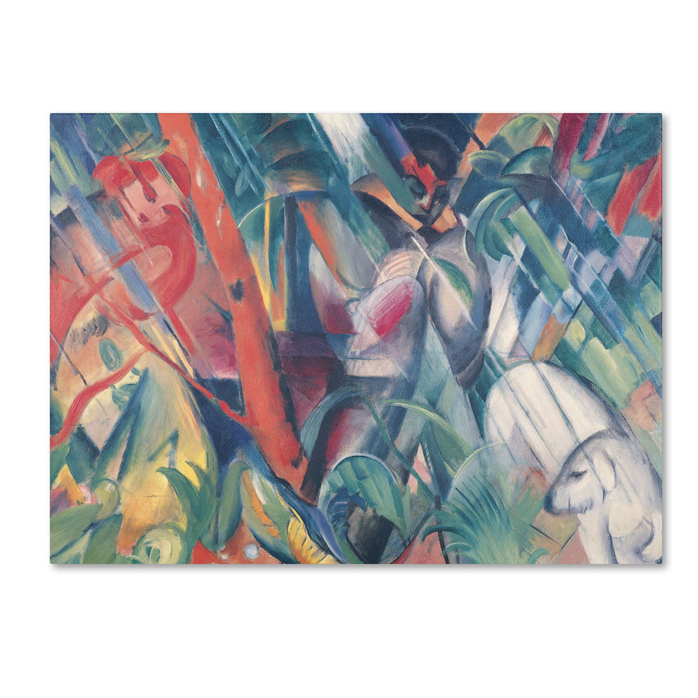 Franz Marc In the Rain 1912 14 x 19 Canvas Art Image 1