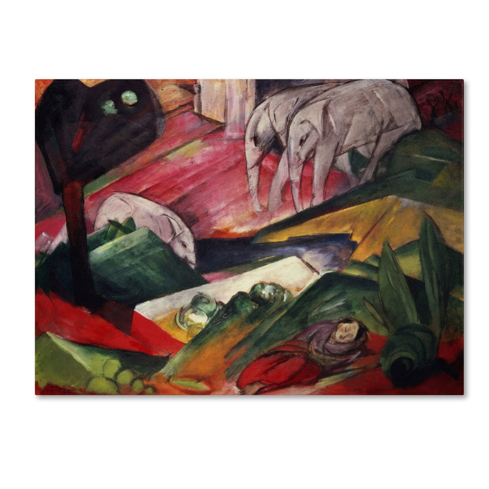 Franz Marc The Dream 14 x 19 Canvas Art Image 2