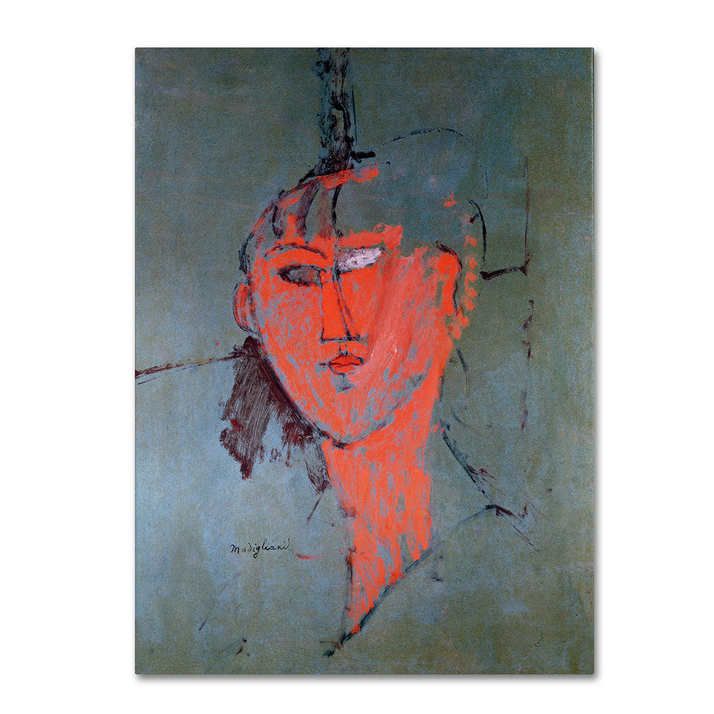 Amadeo Modigliani The Red Head 1915 14 x 19 Canvas Art Image 1